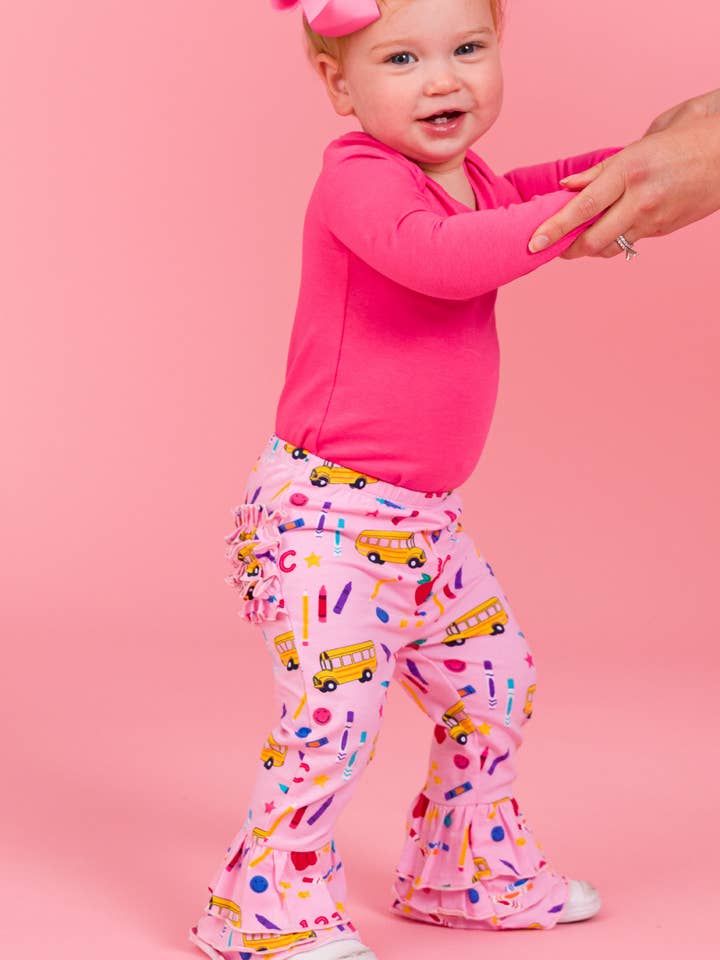 Baby Girls Pink School House Ruffle Flare Pants
for wholesale on Faire8