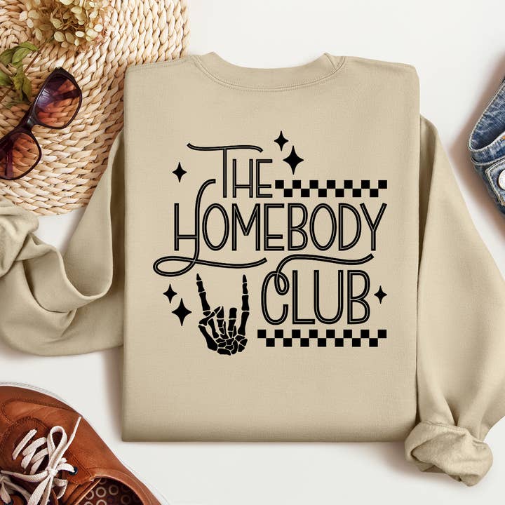 Homebody Club Graphic Crew for wholesale by H+P Wholesale