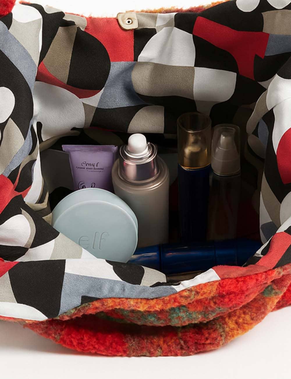 Sweetkama – wholesale Shoulder bag – women's – Ladies Sherpa Hanging Bag Plaid Pattern Shoulder Bag4