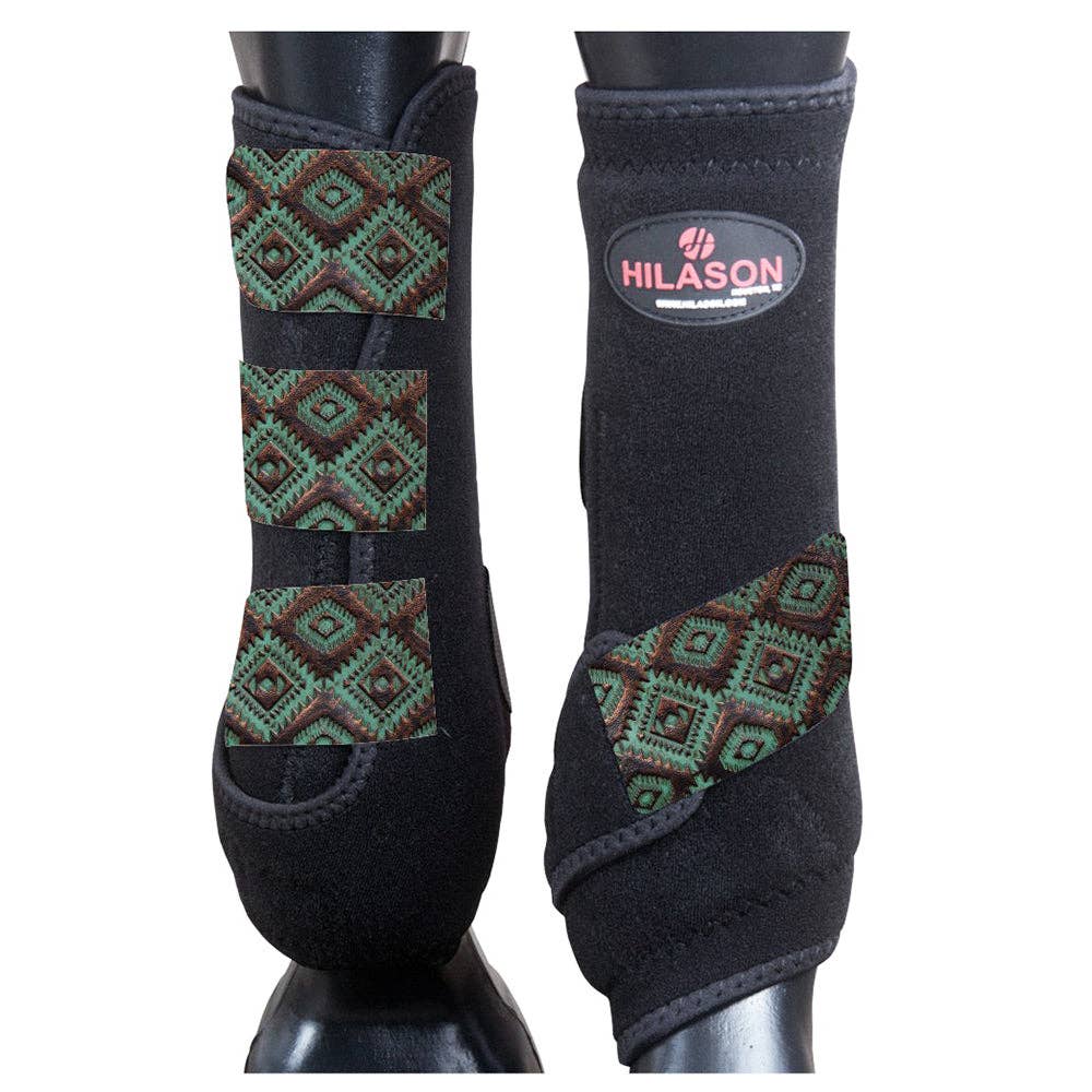 HILASON - Wholesale Horseback Riding Gear - HILASON L M S Horse Front Leg Sport Boots | Jumping Printed18