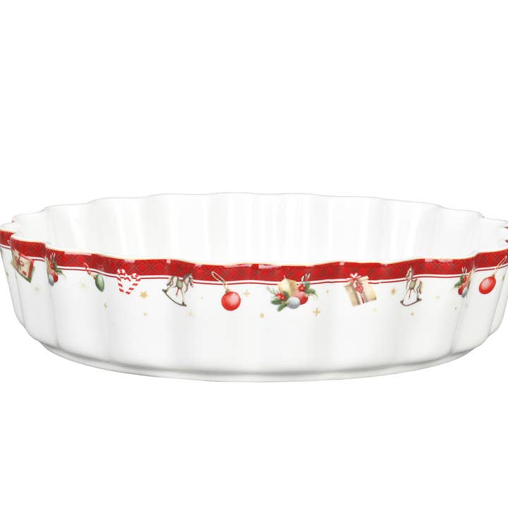 Isabelle Rose - Wholesale Baking Dish - Porcelain baking dish Happy Santa 24,5 x 5,5 cm Isabelle Ros2