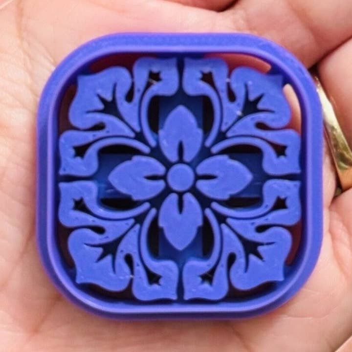 Moroccan Tile H polymer clay | Polymer clay tile cutter for wholesale by Roussell Prints and Demand LLC
