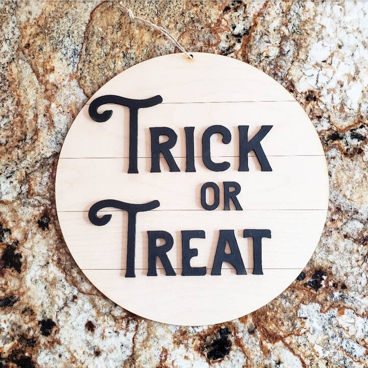 Signo de Shiplap - Truco o trato para venta al por mayor de Ginger Squared