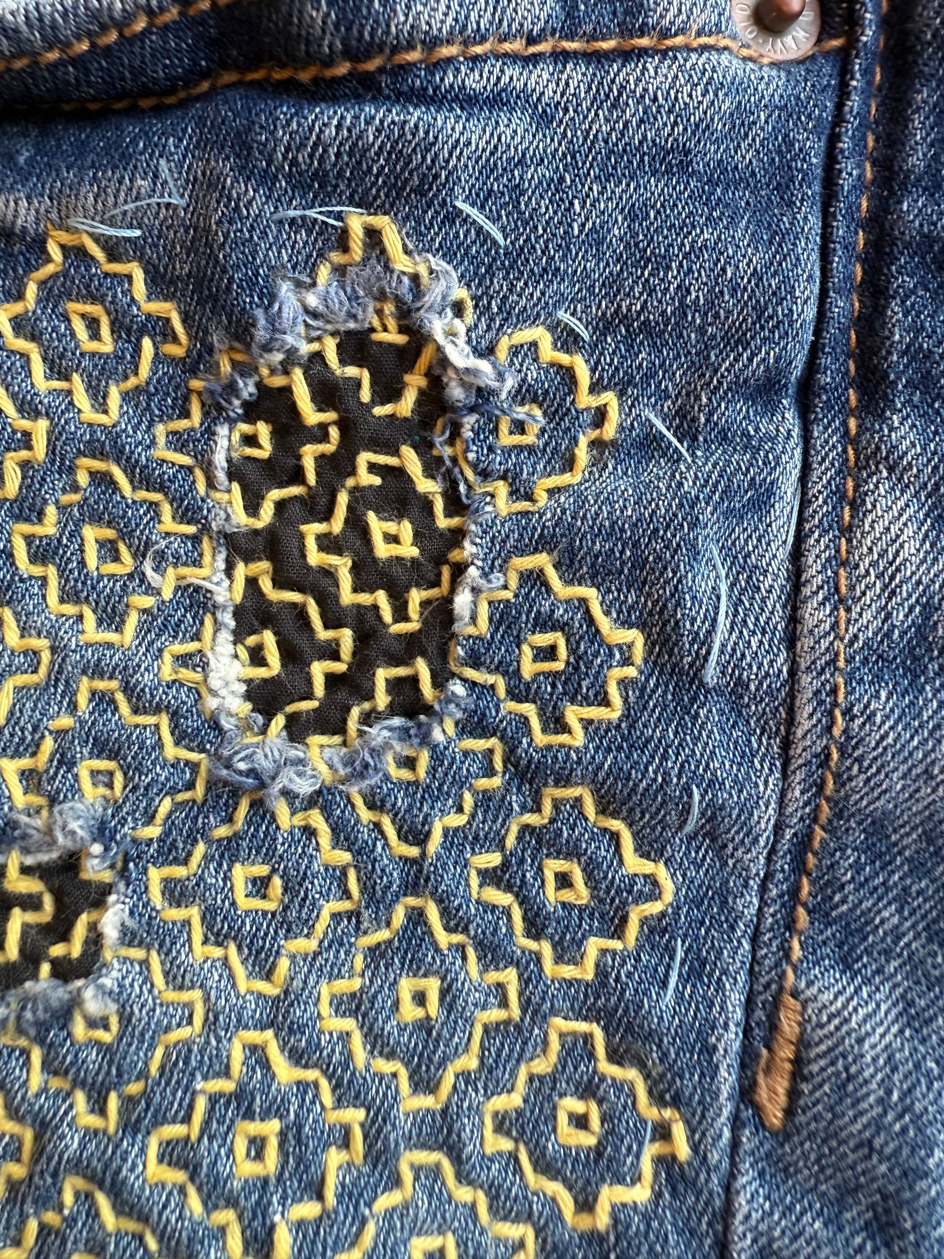 Approved Textiles – Kit de costura artesanal por atacado – Flores de Dióspiro - Remendo Mínimo + Transferência de Ornamentação1