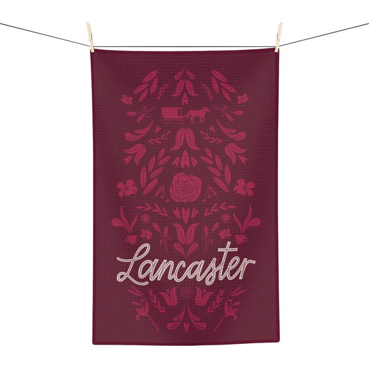 Joymark Studio - Wholesale Tea Towel - Lancaster Love Waffle Weave Kitchen Tea Towel3