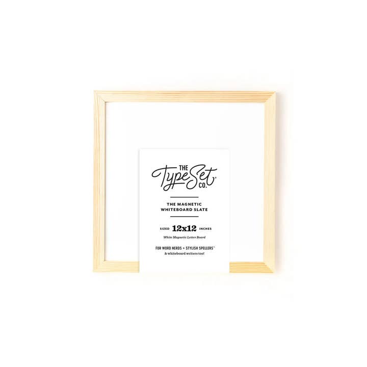 The Type Set Co. - Wholesale Whiteboard/Dry-Erase Board - 12x12 Magnetic Whiteboard