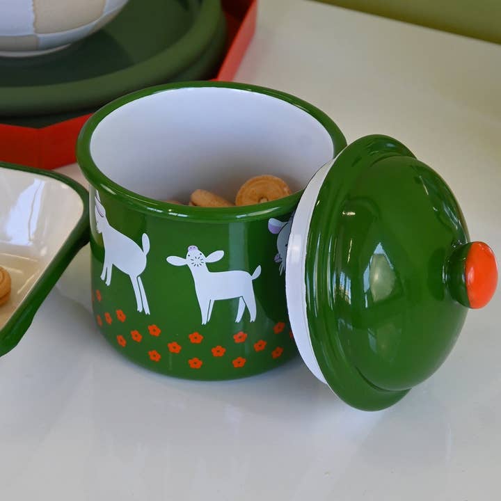 Natali Koromoto - Wholesale Food Storage Container - "GOAT" Enamel container1