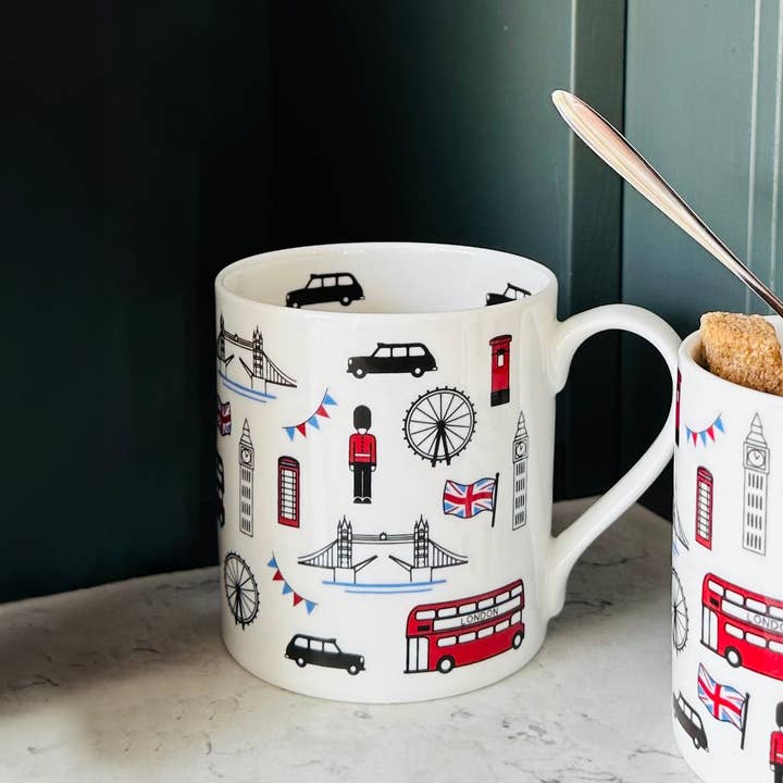 London Scatter Mug for wholesale by mclaggan+co