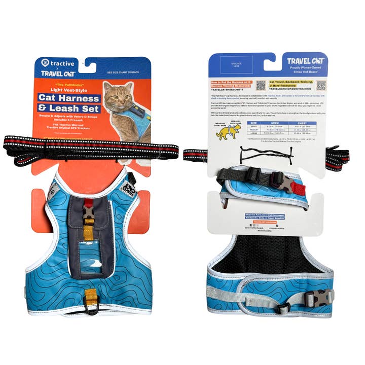 Travel Cat Wholesale - Vente Harnais – chat - Harnais pour chat « The Pathfinder » avec poche pour traceur GPS - Power8