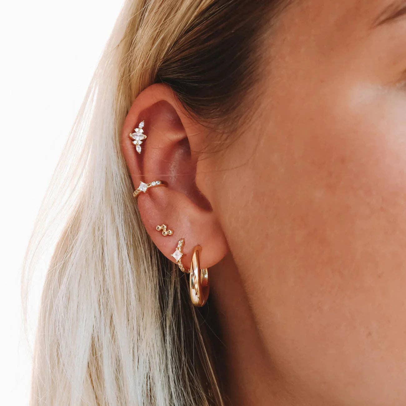 Nébuleuse Bijoux – wholesale Enkelt örhänge – Rym Blanche4