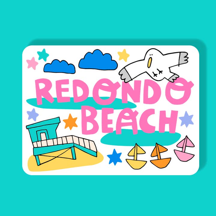 LOLALA - Wholesale Magnet - Redondo Beach Magnet (Lifeguard Tower)2