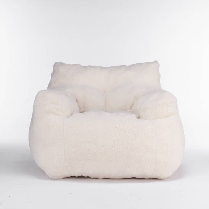 HOMYCASA DESIGN INC - Wholesale Chair - Teddy Fabric Bean Bag Chair Cozy Bedroom Lounge Seat15