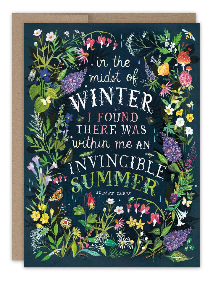 Invincible Summer Encouragement Card for wholesale by Biely & Shoaf