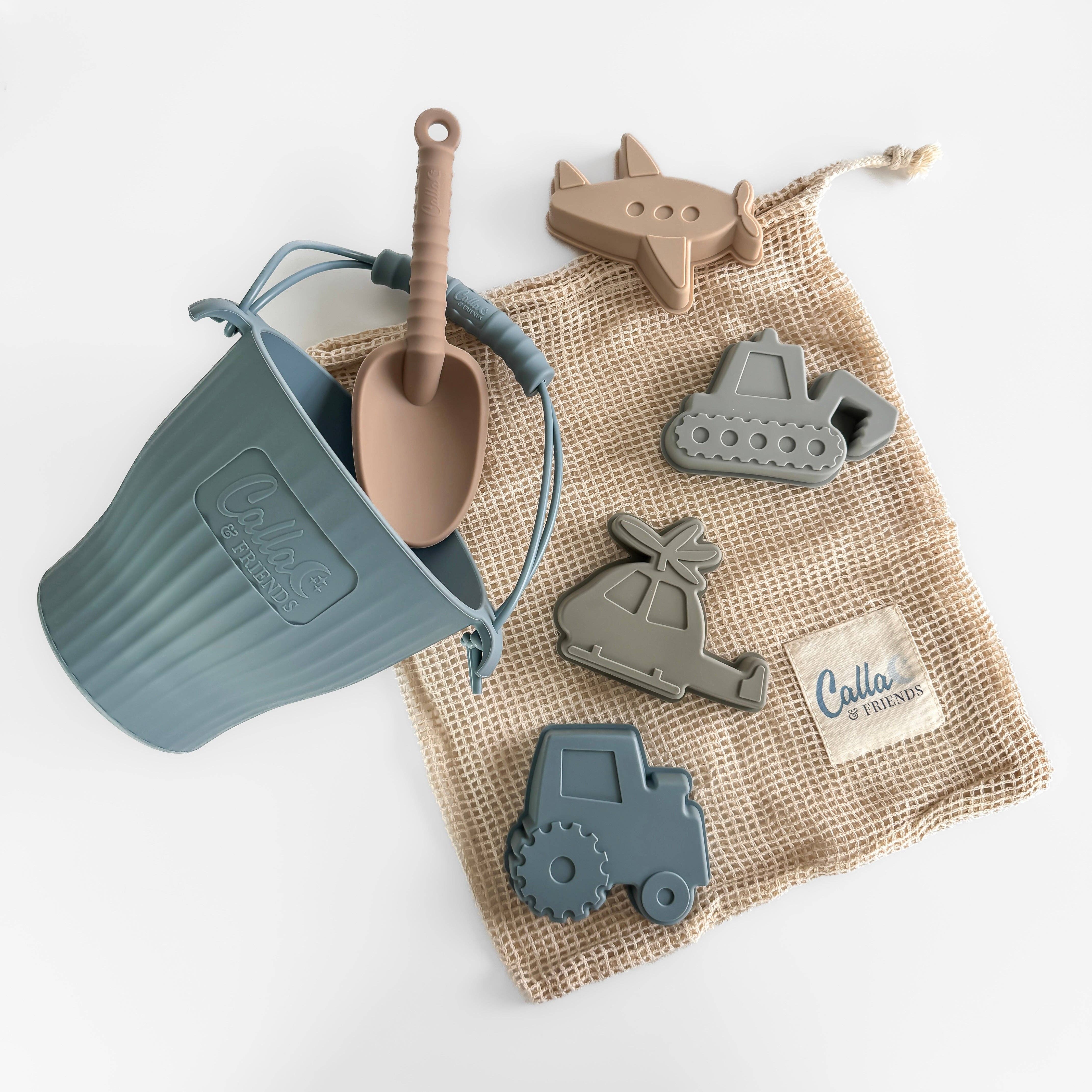 Calla & Friends – wholesale Beach/pool toy – Child & baby – Brayden Silicone Beach Toy Set2