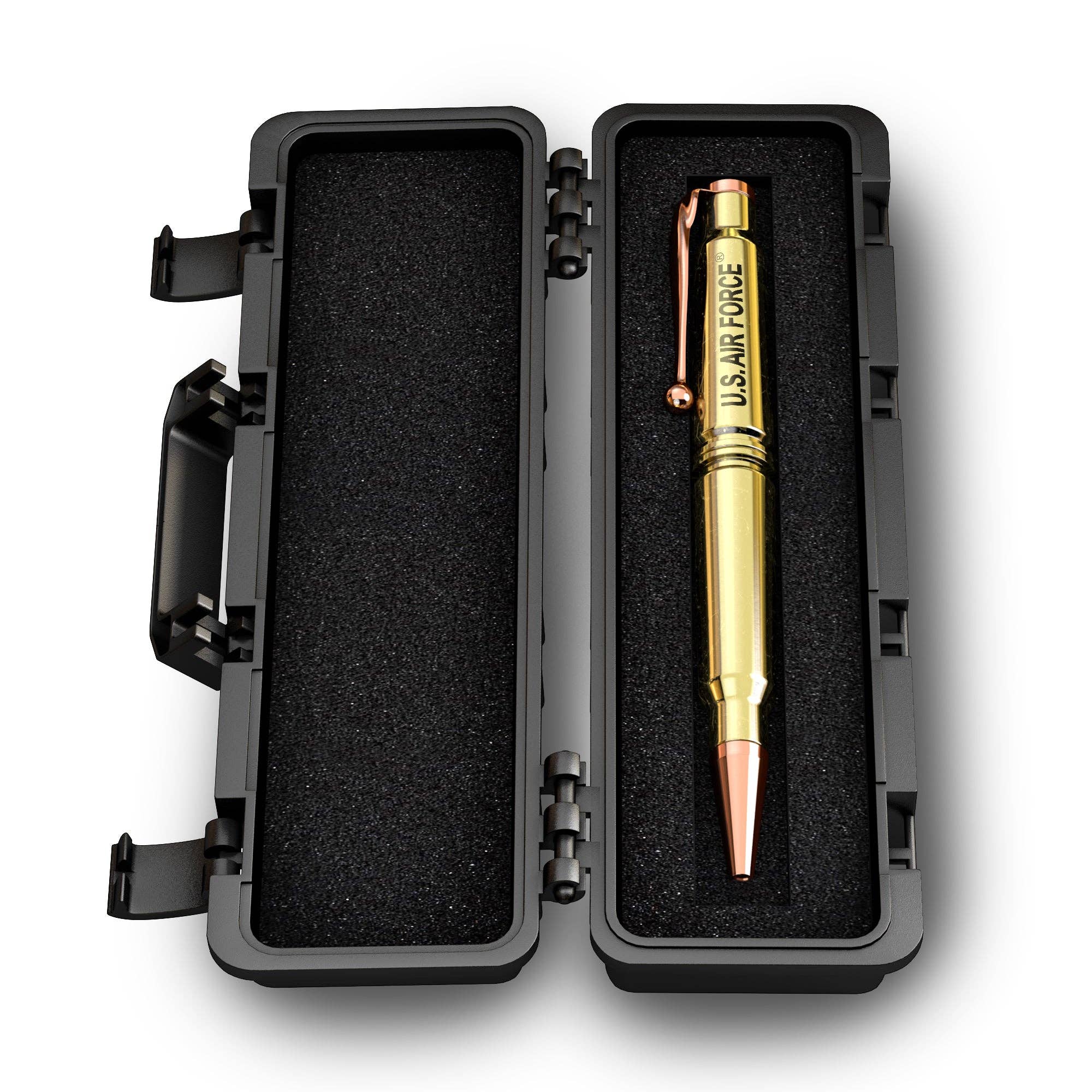 Old Southern Brass - Wholesale Pen - U.S. Air Force 308 Bullet Casing Twist Pen- Polished Brass1