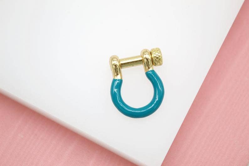 MIA Jewelry – wholesale Clasp – 18K Gold Filled Colored Carabiner Lock, Carabiner Clasp, Screw in Clasp (A63)2