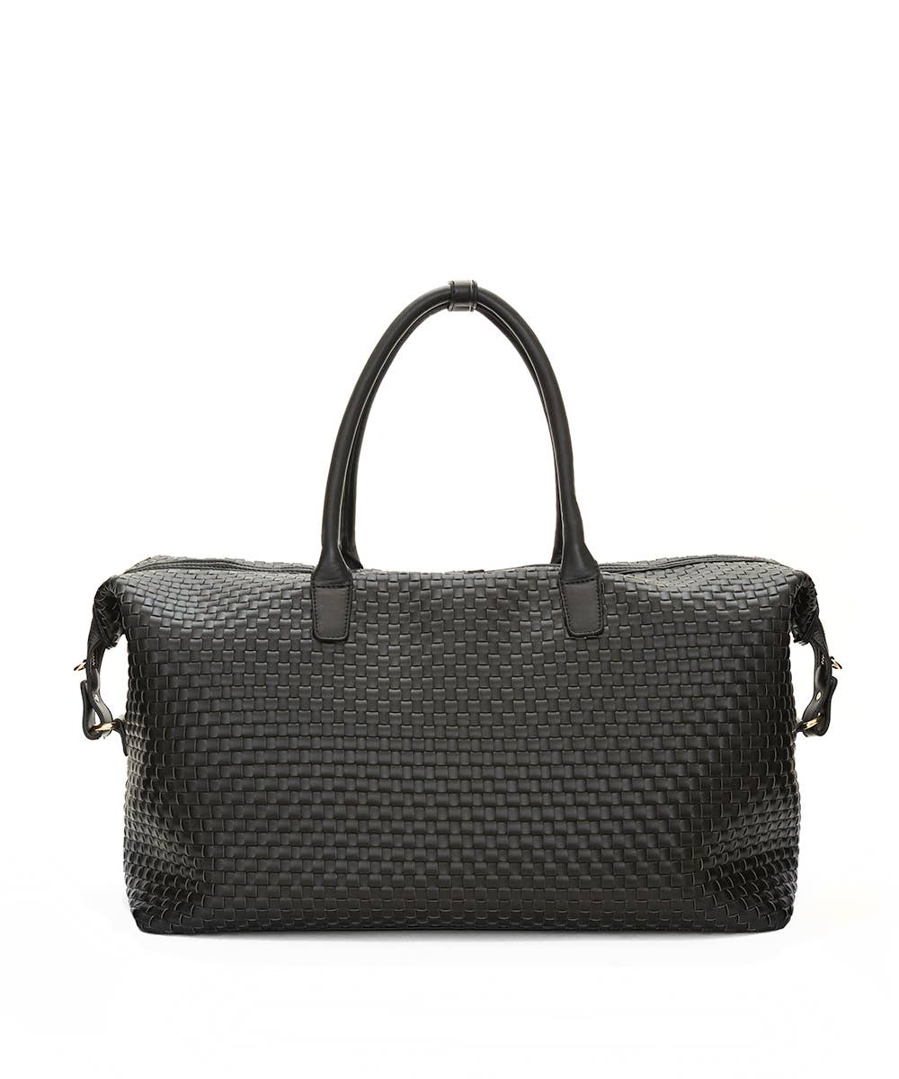 lulu dharma woven vegan leather hip pack