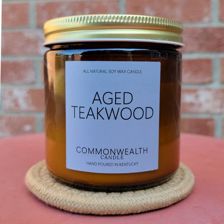 Commonwealth Candle - Wholesale Jar/Filled Candle - Aged Teakwood2