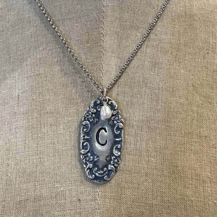 Seven Piece Luggage Tag & Pearl Initial Necklace Refill for wholesale by Lorraine Frances Jewelry