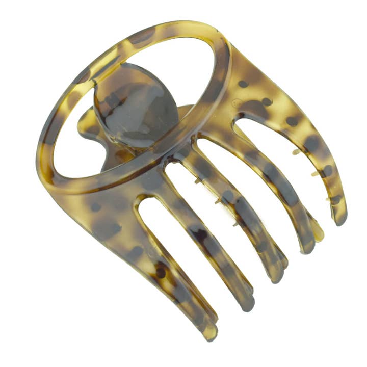 Parcelona French Curvy Oval Paw Medium Cellulosa Hårklo för kvinnor och flickor för wholesale av Parcelona