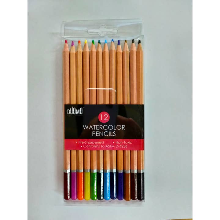 12pc Watercolor Pencils for wholesale by Montrose Colors, Inc.