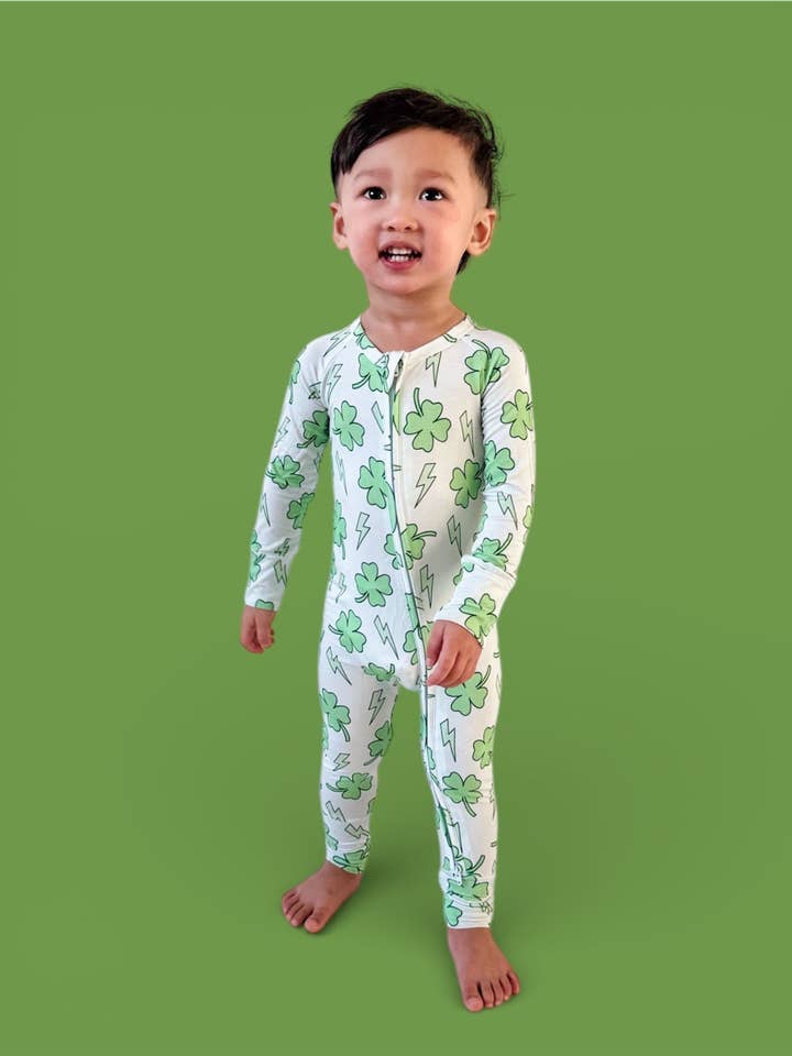 SHAMROCK SHOCK DREAM ROMPER for wholesale by Dream Big Little Co.