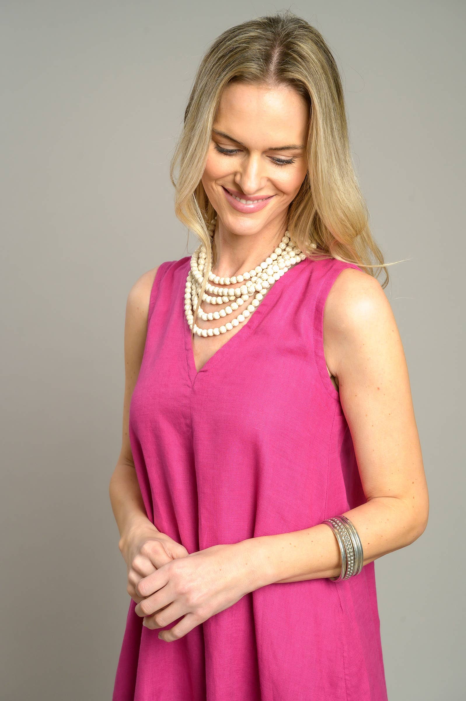 Arte Italica & Crown Linen Designs - Wholesale Dress - Women's - Katherine Dress10