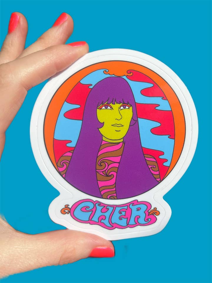 Cher STICKER 3 Inch for wholesale by Astral Weekend