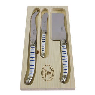 The French Farm - Wholesale Flatware Set - Jean Dubost 3 Piece Cheese Set Mariniere0