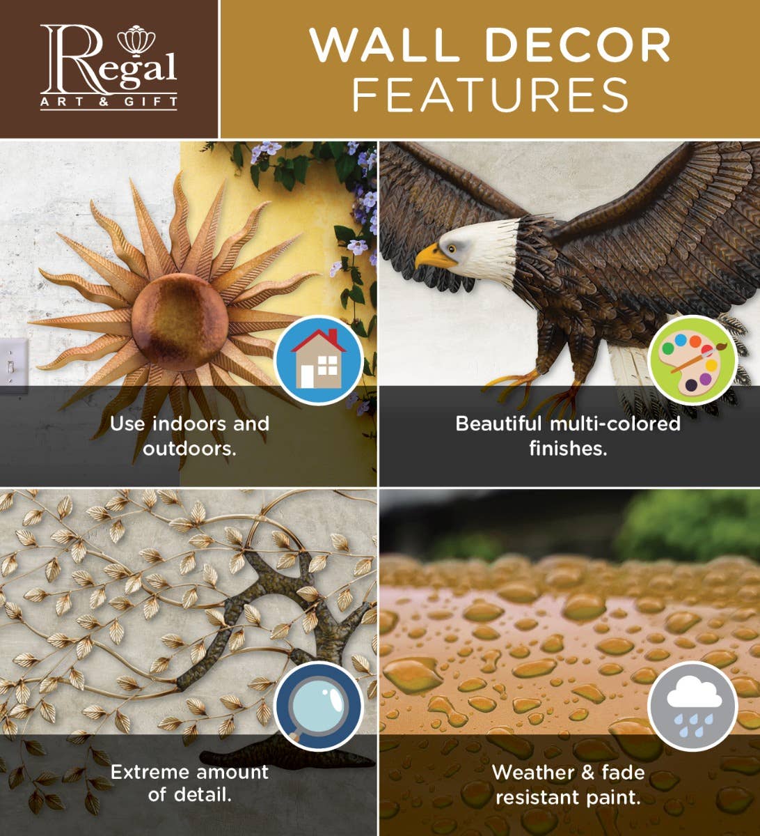 Regal Art & Gift - Wholesale Wall Accent - Mesa Sun Wall Decor 24"2