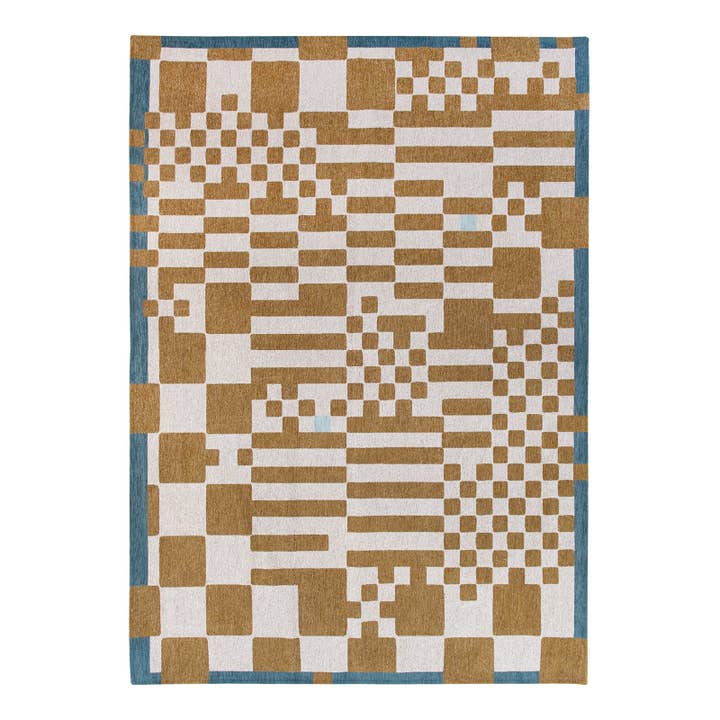 Honey Yellow Ecorug tæppe Chess for engroshandel hos Louis de Poortere