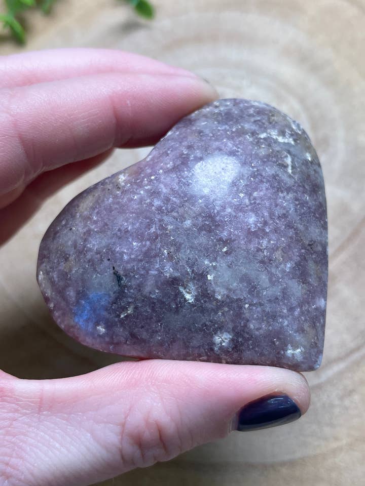 Lepidolite Heart for wholesale by Copper Ashes