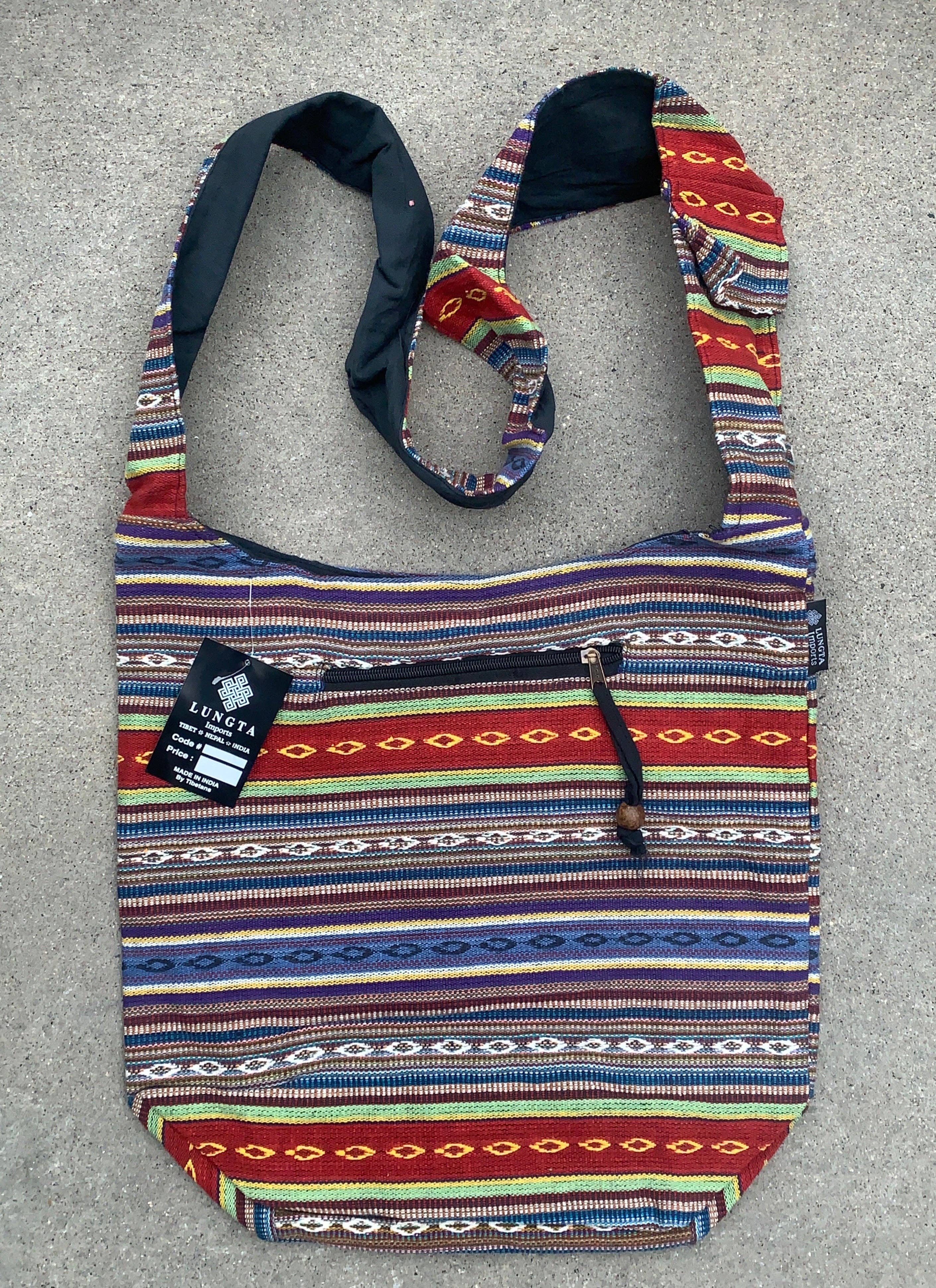 Lungta Imports - Wholesale Crossbody Bag - Women's - Handloom Hobo Bohemian Sling Crossbody Bag11