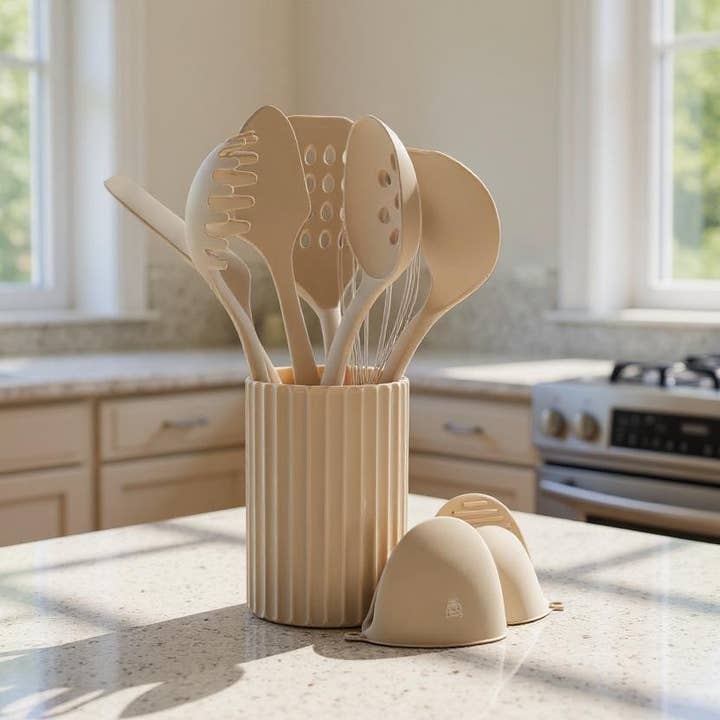 Björn - Wholesale Kitchen Utensil Set - GUNNAR Wooden and Silicone Kitchen Utensil Set - 11 pieces1