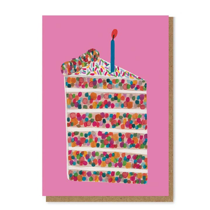 Daria Solak Illustrations - Wholesale Birthday card - PIECE OF CAKE card
