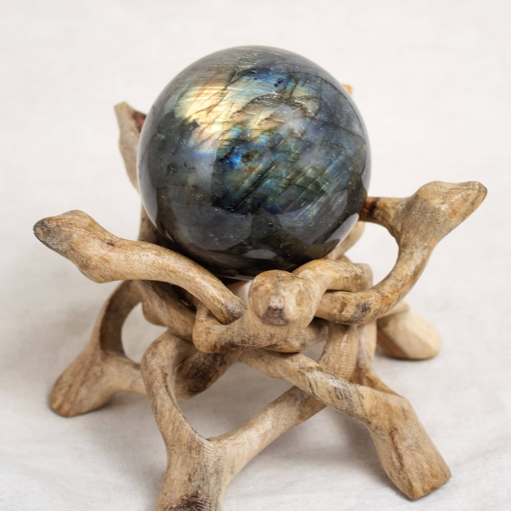 Tiny Rituals - Wholesale Spiritual Stone/Crystal - Labradorite Sphere - 1 of a Kind - Large - AAA Premium Quality3