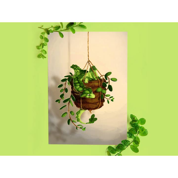 Succulent Plant Dragon Artprint for wholesale by Digitaldreamcloud