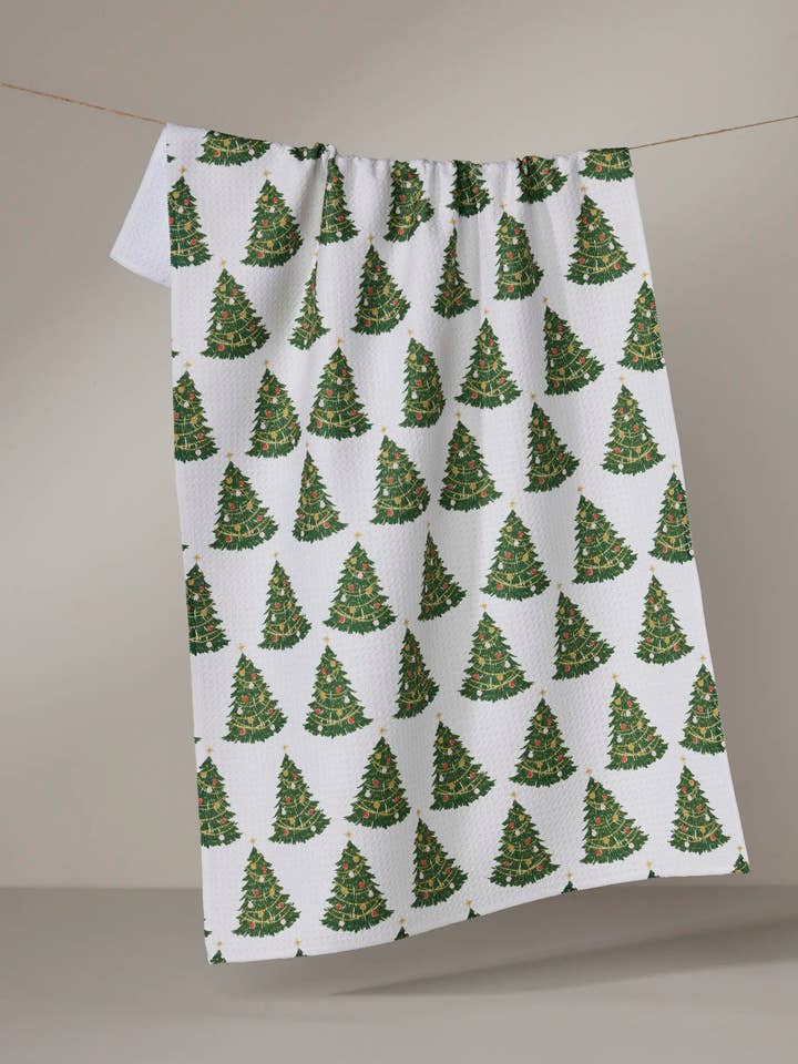 Decked Out Tea Towel for wholesale by Geometry