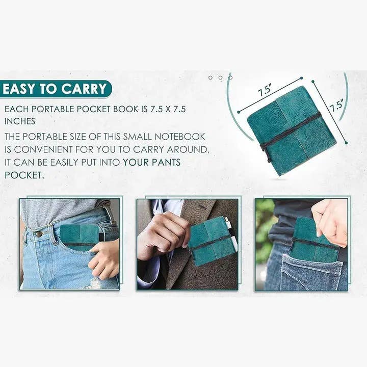 Tuzech Leather - Vendita all'ingrosso Diari/agende - Mini diario compatto in pelle vintage fatto a mano7