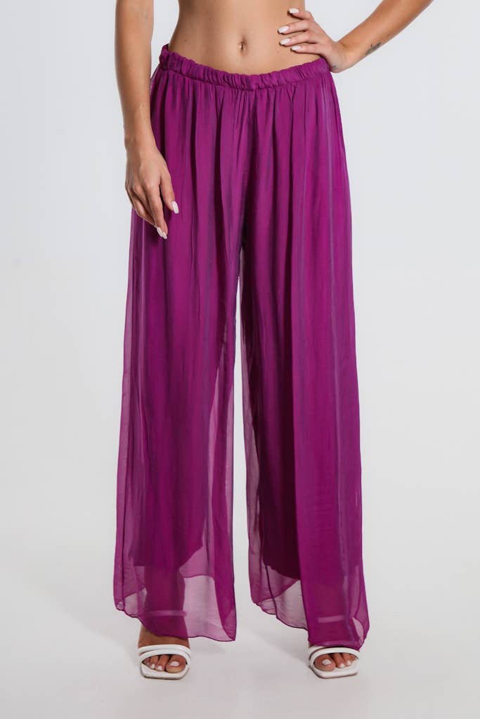 TINA Stephens Italy/Tees By Tina - Wholesale Pants - Women's - Roxy Silk Straight Leg Pant (PL212)18