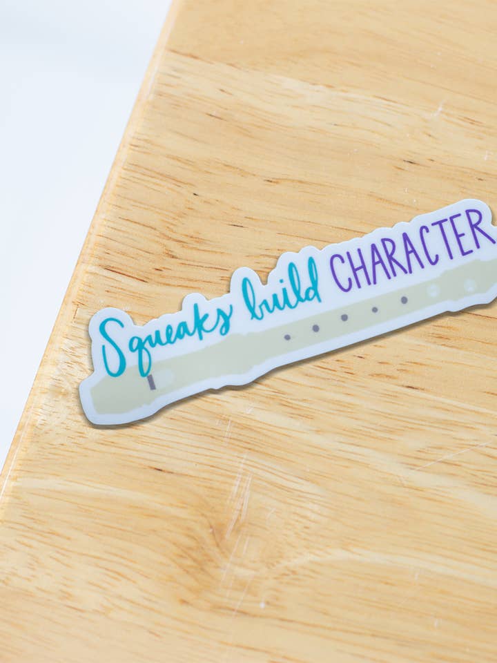 Autocollant Squeaks Build Character pour la vente par Musically Minted