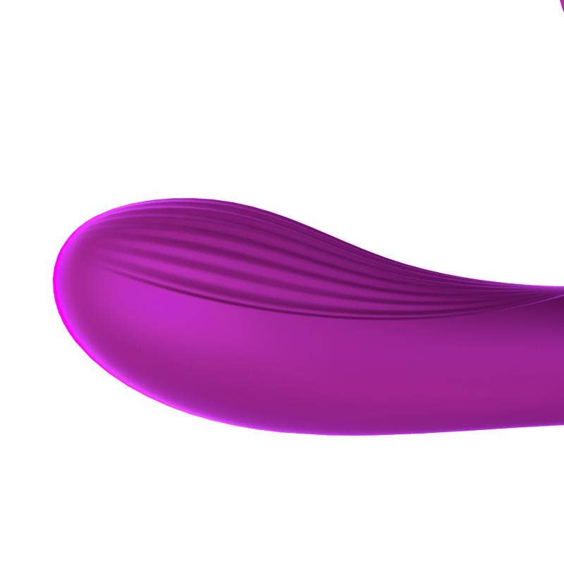 Kinky Pleasure - Wholesale Sex Toy - Foxshow - 63-00005 - Remote control Panty vibrator - Heat function - Voice control function - 10 Function - Rechargeable - 9 cm x 9 cm - Luxury Giftbox - Purple9