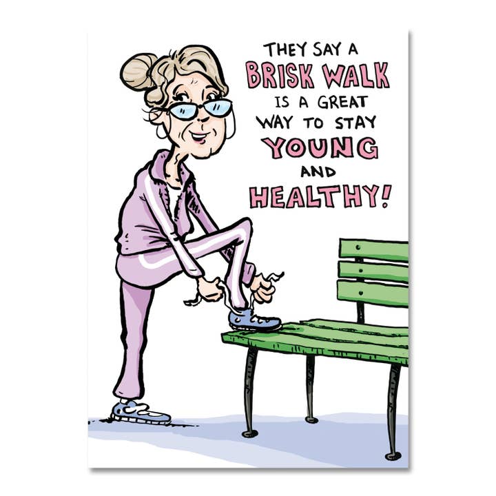 spirit publishing pty ltd - Wholesale Birthday card - Brisk Walk