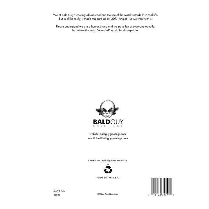 Bald Guy Greetings - Wholesale Verjaardagskaartje - #070 – Grappige Verjaardagskaart – Speciale Vriend2