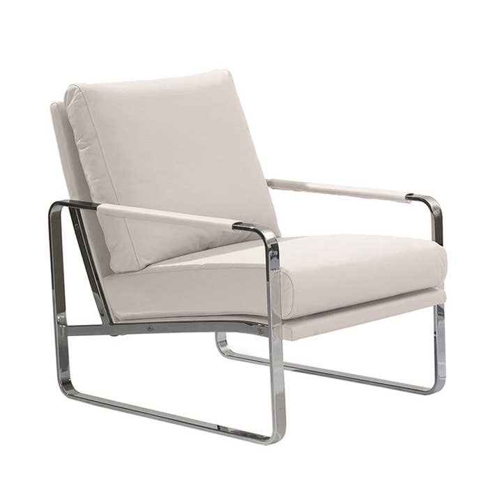 Sessel mit Kunstlederbezug und verchromtem Stahlgestell für den Großhandel von ANGEL CERDA