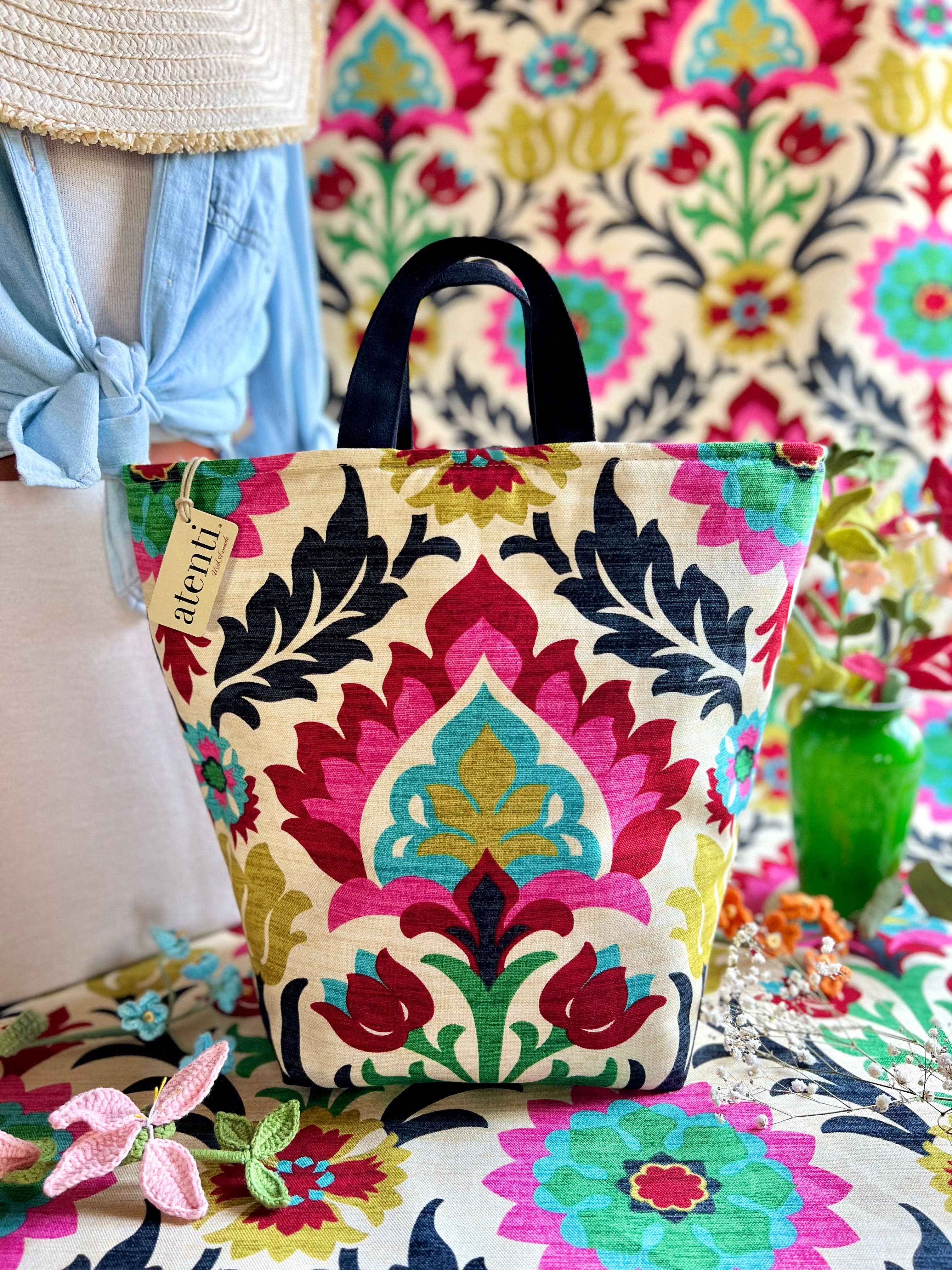 Atenti – wholesale Korg – Projektväska för stickning och virkade arrangörer: Santa Maria Hope Basket2