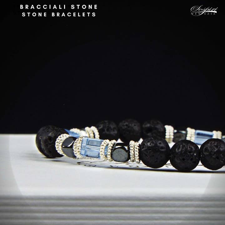 Bracelet STONE en pierres naturelles idée cadeau femme mode pour la vente par ALBATROS S.R.L.