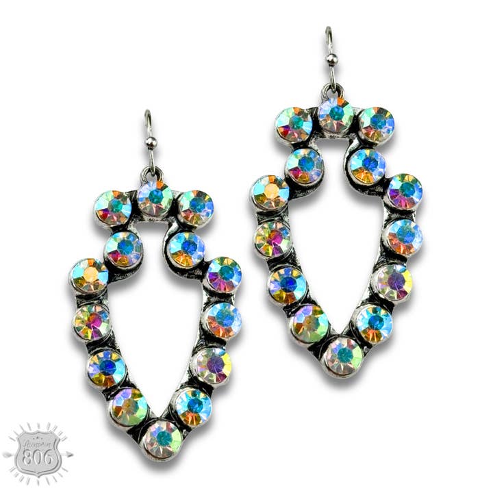 Pink Panache Brands - Wholesale Dangle Earrings - Rhinestone arrowhead earring - LC5