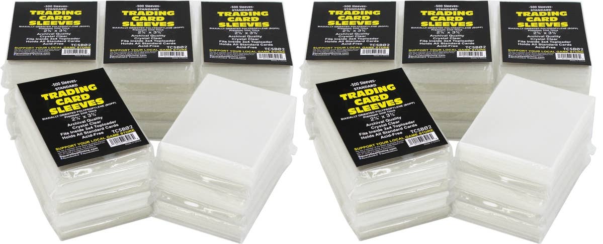 Square Deal Recordings & Supplies - Wholesale Card Game - Trading Card Sleeve - Premium 2mil Polypropylene - 2.6"x3.6"5