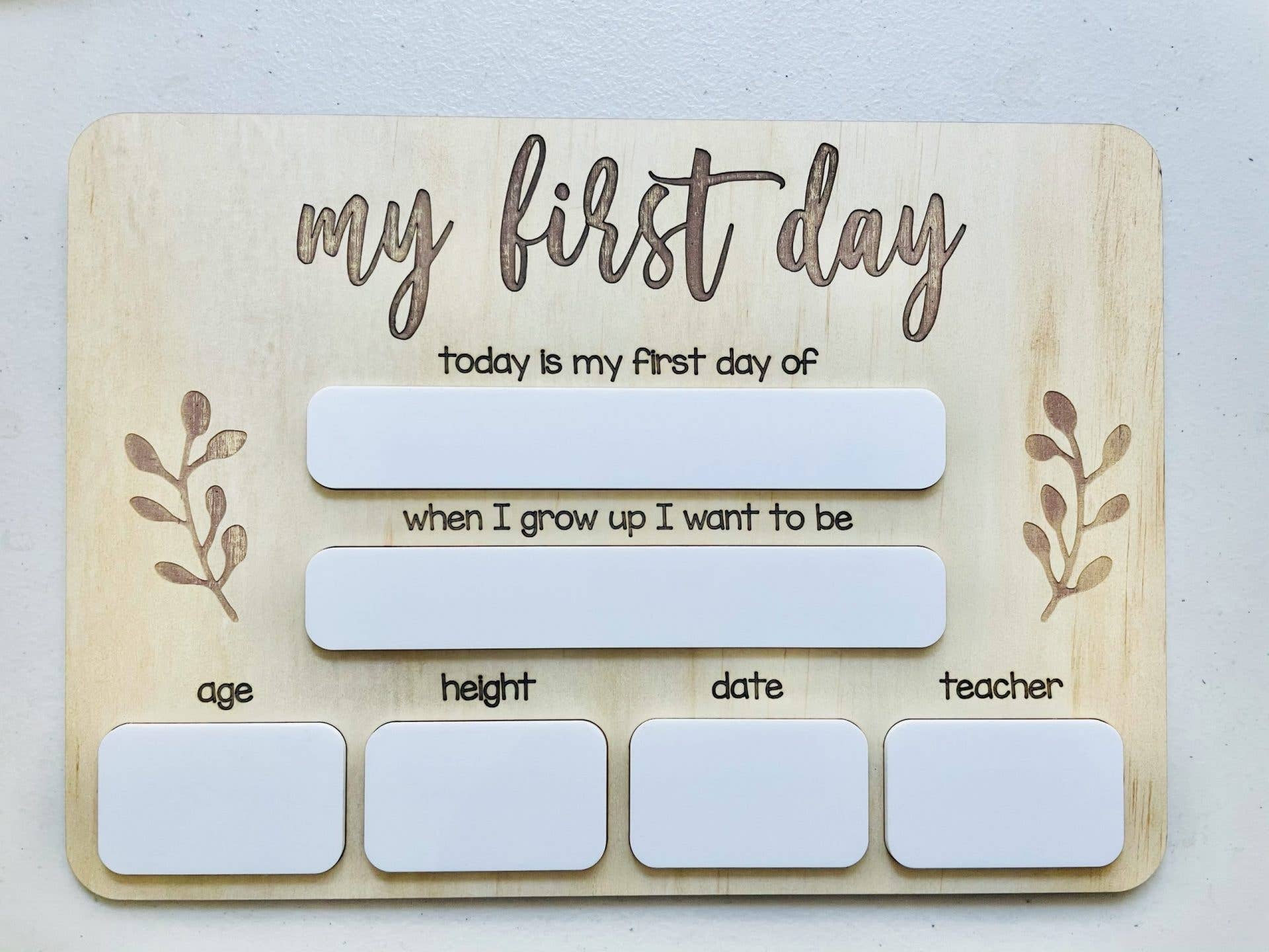 Timber Tinkers - Wholesale Milestone Art/Keepsake - Kids & Baby - First Day of School Board8